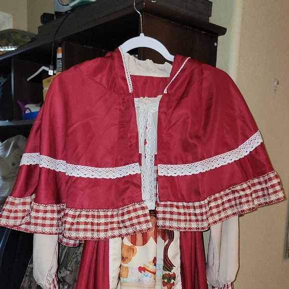 Sweet Lolita Kawaii Dress With Hood NWT - Picture 5 of 9